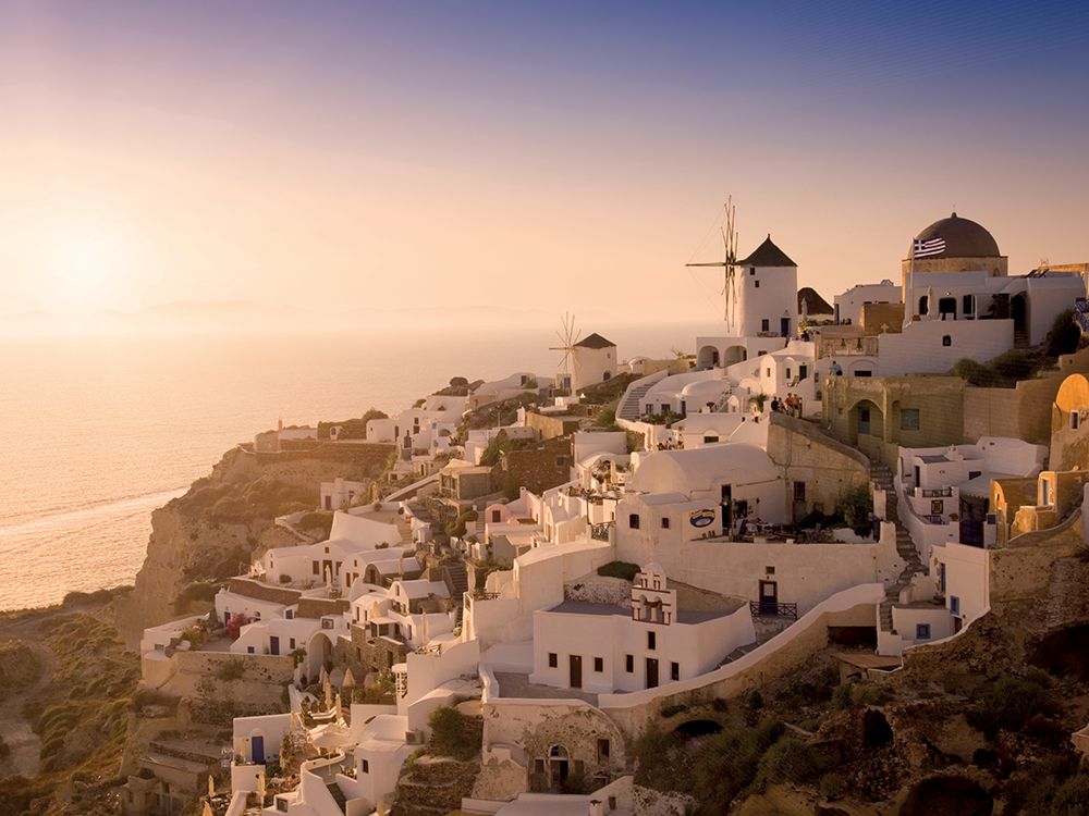 Lazy Days, Santorini art print by Rod Edwards for $57.95 CAD