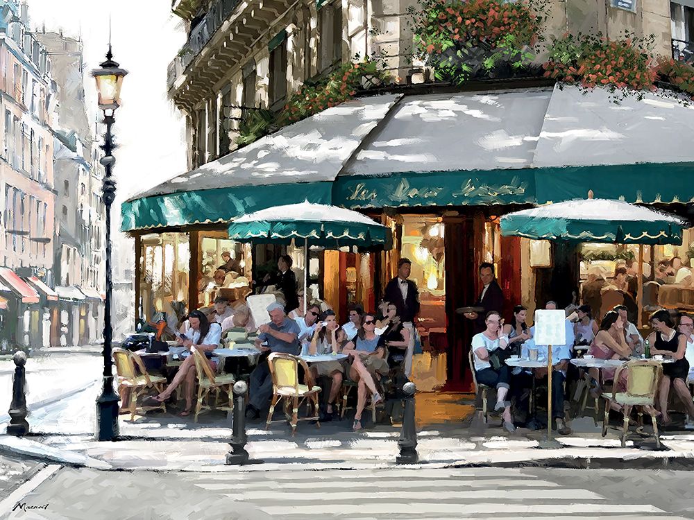 Corner Cafe art print by Richard Macneil for $57.95 CAD