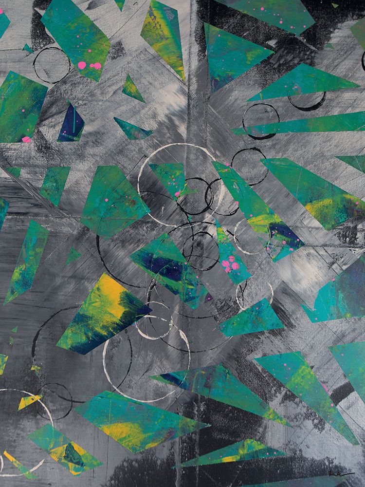 Greens And Blacks art print by Anna Bernad for $57.95 CAD