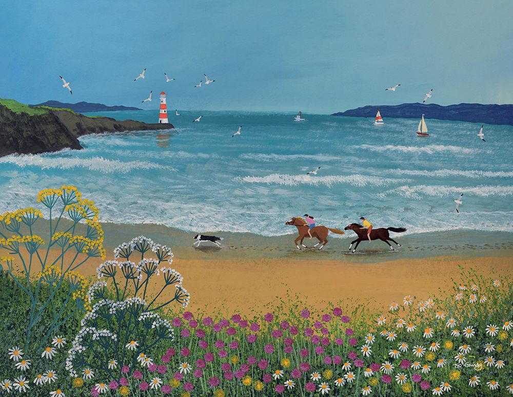 The Race to the Lighthouse art print by Jo Grundy for $57.95 CAD