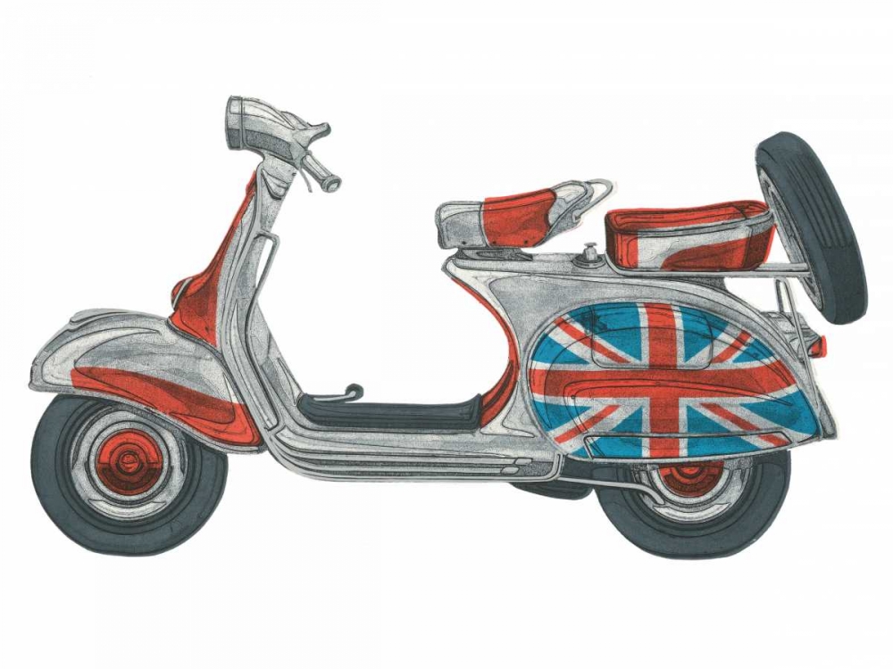 Vespa art print by Barry Goodman for $57.95 CAD