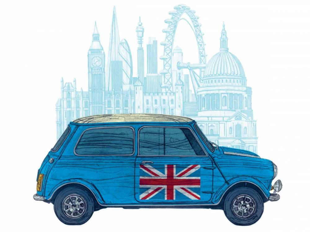 Mini London art print by Barry Goodman for $57.95 CAD