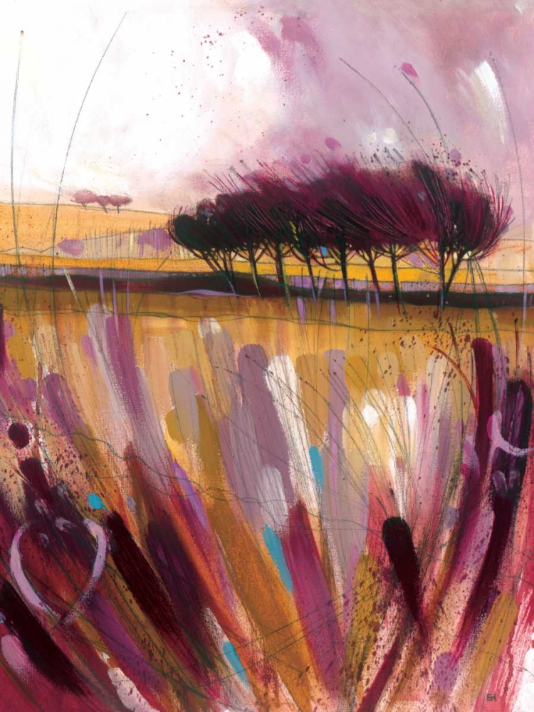 Through the Bracken in Mauve art print by Simon Howden for $57.95 CAD