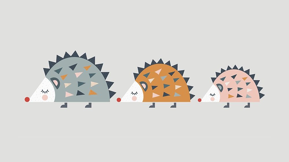 Hedgehogs art print by Little Design Haus for $57.95 CAD