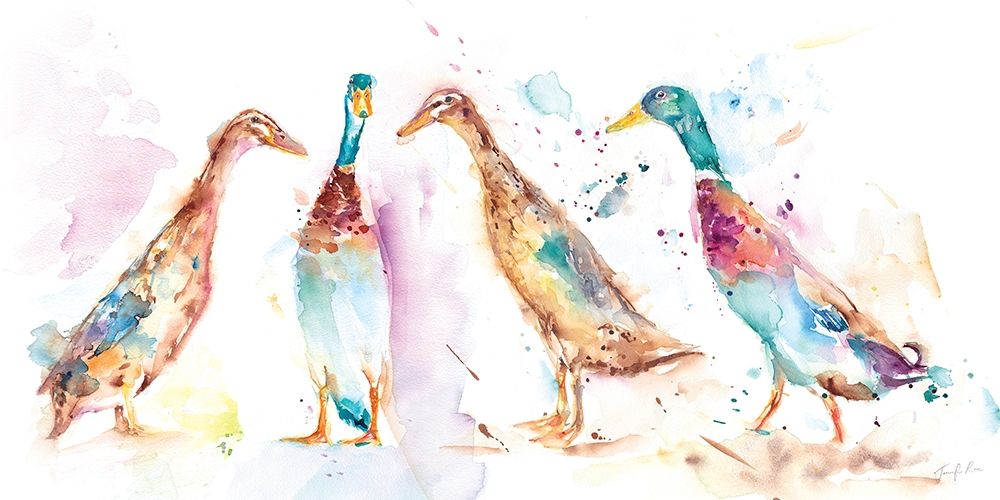 Runner Ducks art print by Jennifer Rose for $57.95 CAD