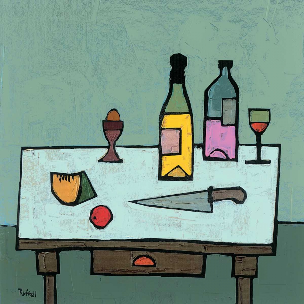 Table Top with Egg art print by Colin Ruffell for $57.95 CAD