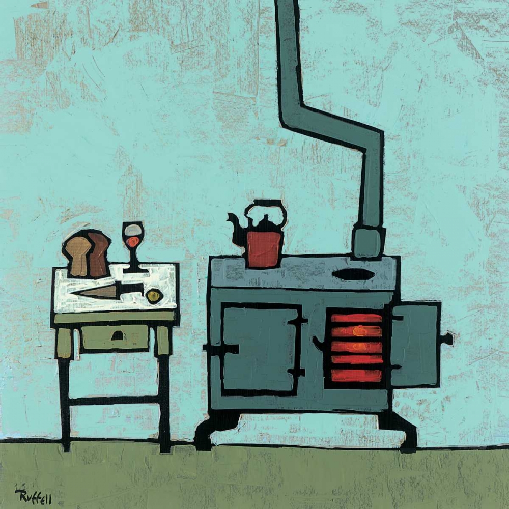 Kitchen Stove art print by Colin Ruffell for $57.95 CAD