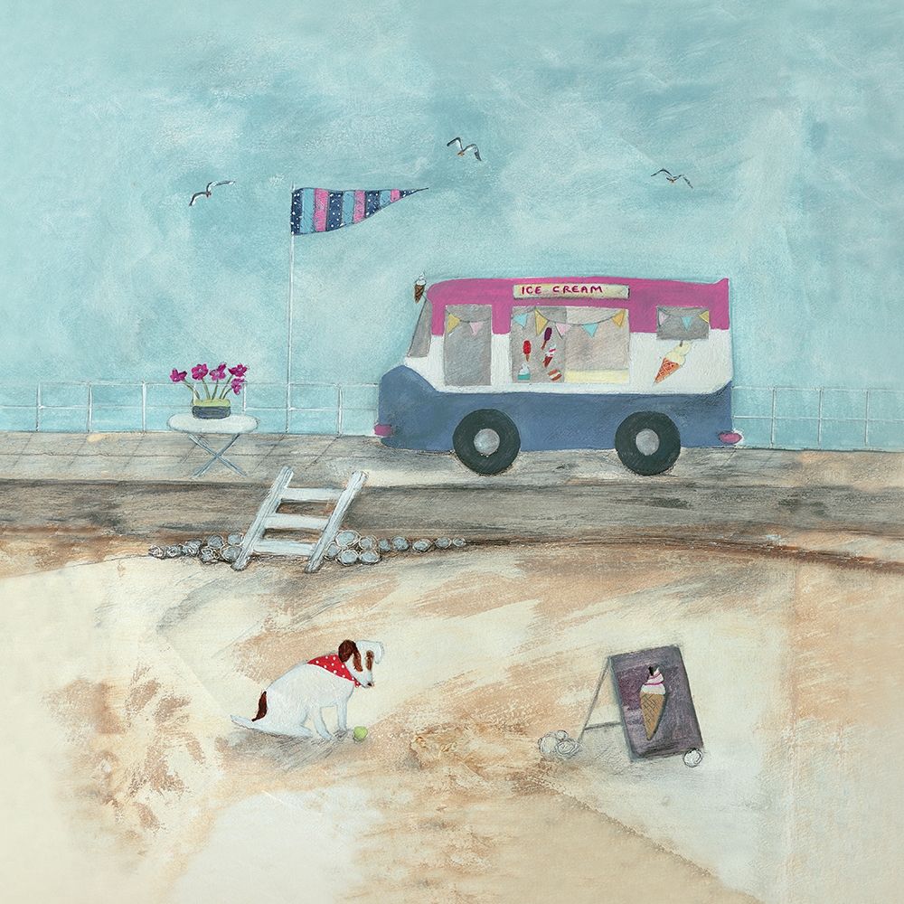 Waiting for an Ice Cream art print by Louise OHara for $57.95 CAD