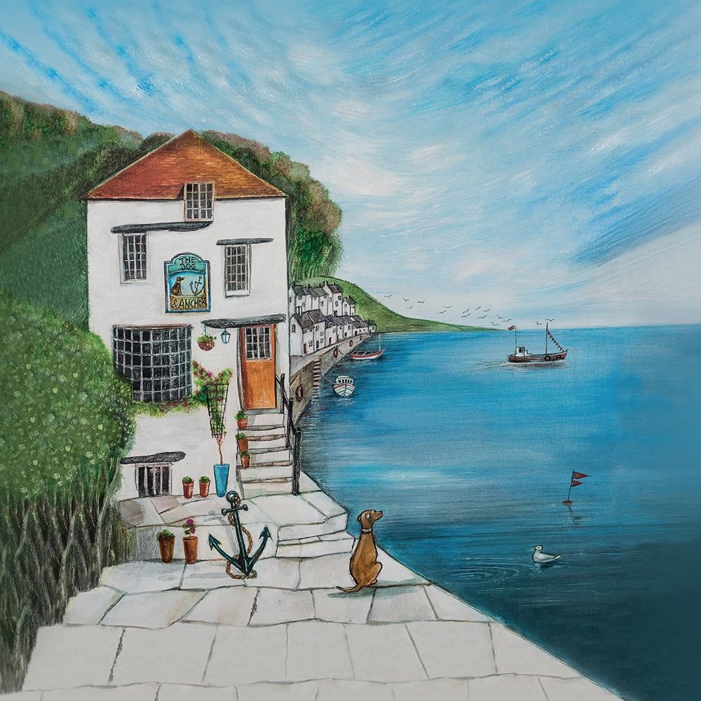 Dog and Anchor art print by Joe Ramm for $57.95 CAD