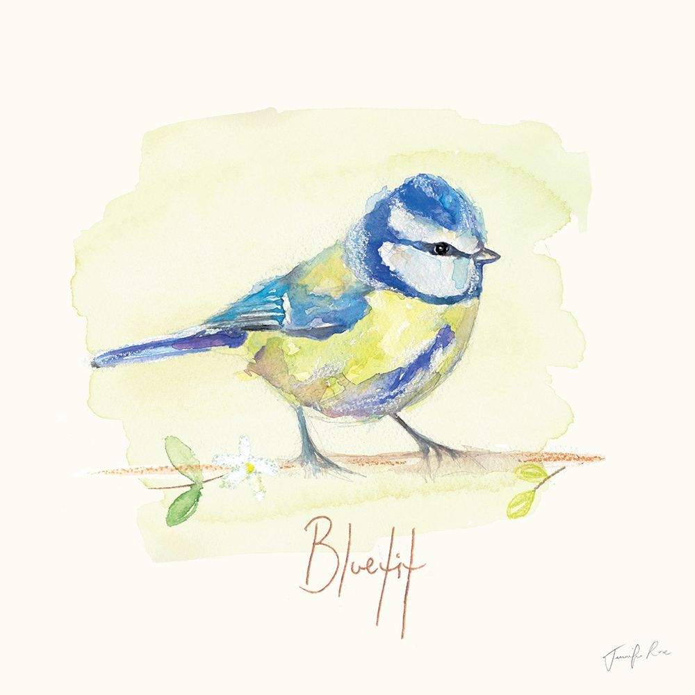Blue Tit art print by Jennifer Rose for $57.95 CAD