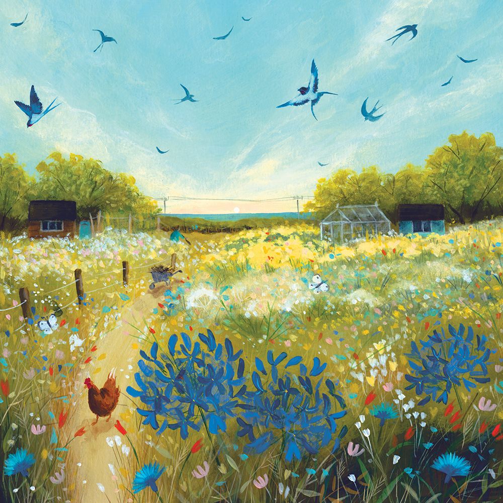 Summer Meadow art print by Julia Crossland for $57.95 CAD