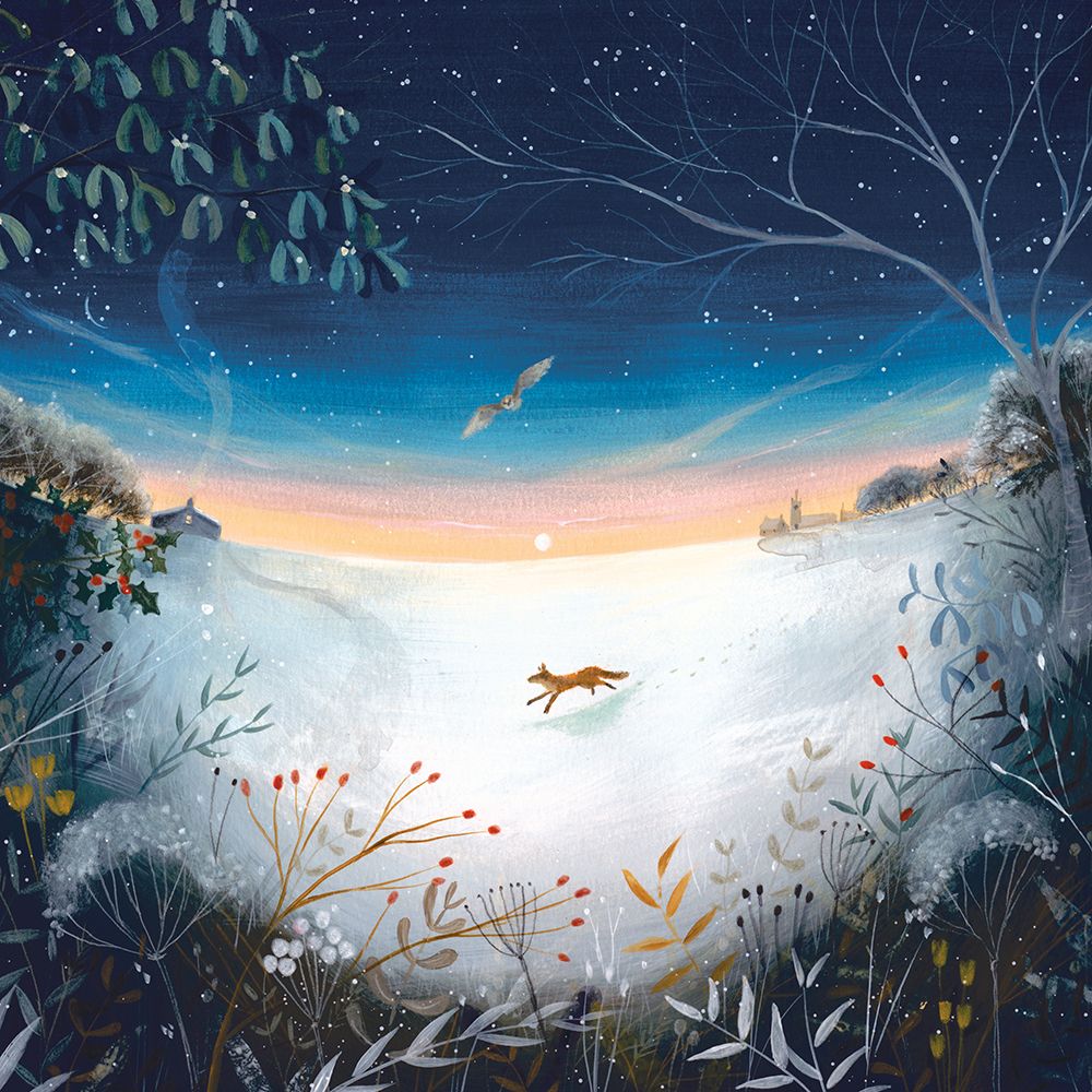 A Winter Dawn art print by Julia Crossland for $57.95 CAD