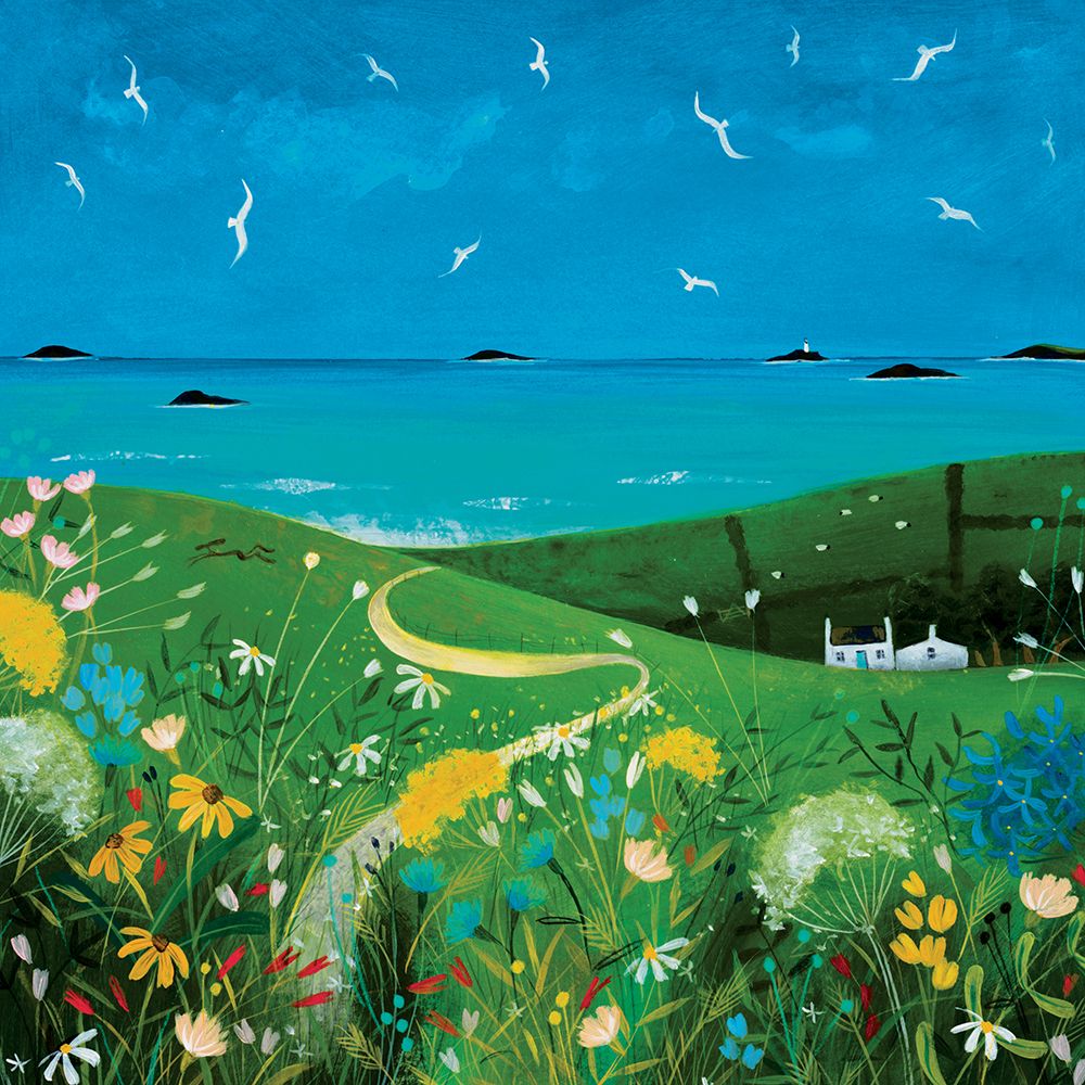 Summer Cottage art print by Julia Crossland for $57.95 CAD
