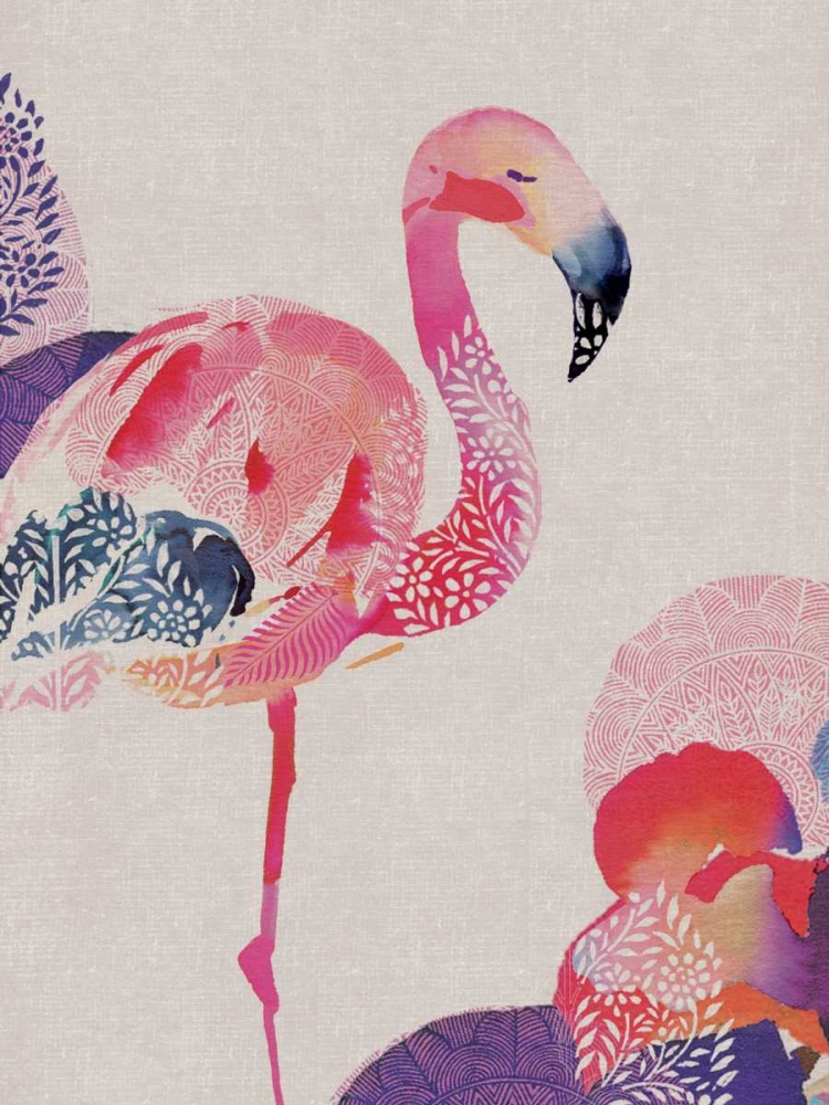 Tropical Flamingo art print by Summer Thornton for $57.95 CAD
