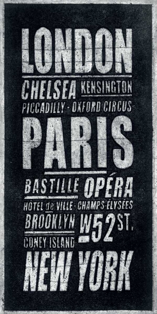 London, Paris, New York art print by Barry Goodman for $57.95 CAD