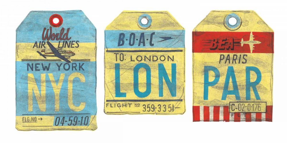 NYC - LON - PAR art print by Barry Goodman for $57.95 CAD