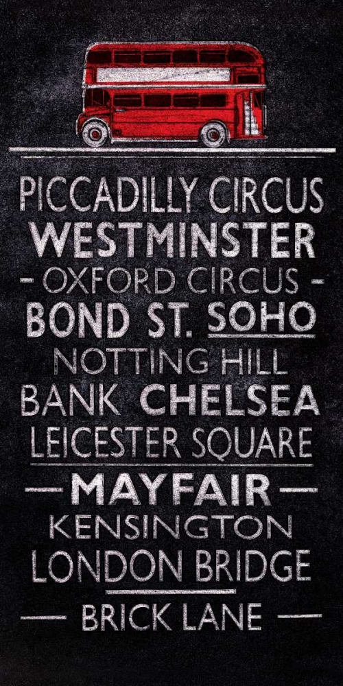 London Bus Blind art print by Barry Goodman for $57.95 CAD