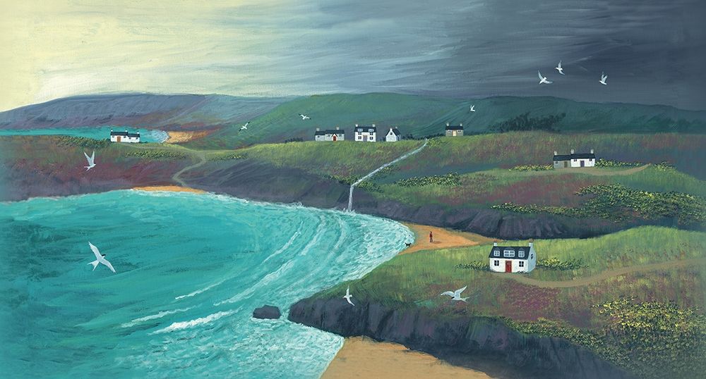Coastal Hills art print by Jo Grundy for $57.95 CAD