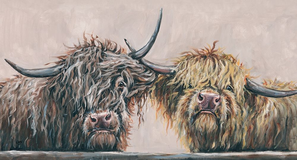 Nosey Cows art print by Louise Brown for $57.95 CAD