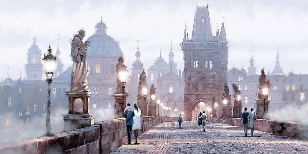 Charles Bridge art print by Richard Macneil for $57.95 CAD