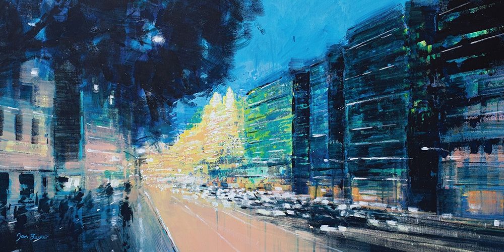 Knightsbridge Exodus, Harrods Backdrop art print by Jon Barker for $57.95 CAD