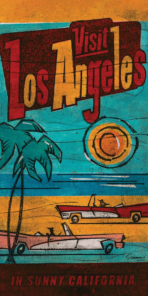 Visit LA art print by Barry Goodman for $57.95 CAD