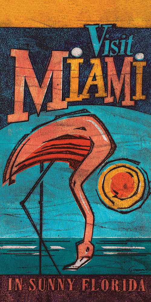 Visit Miami art print by Barry Goodman for $57.95 CAD