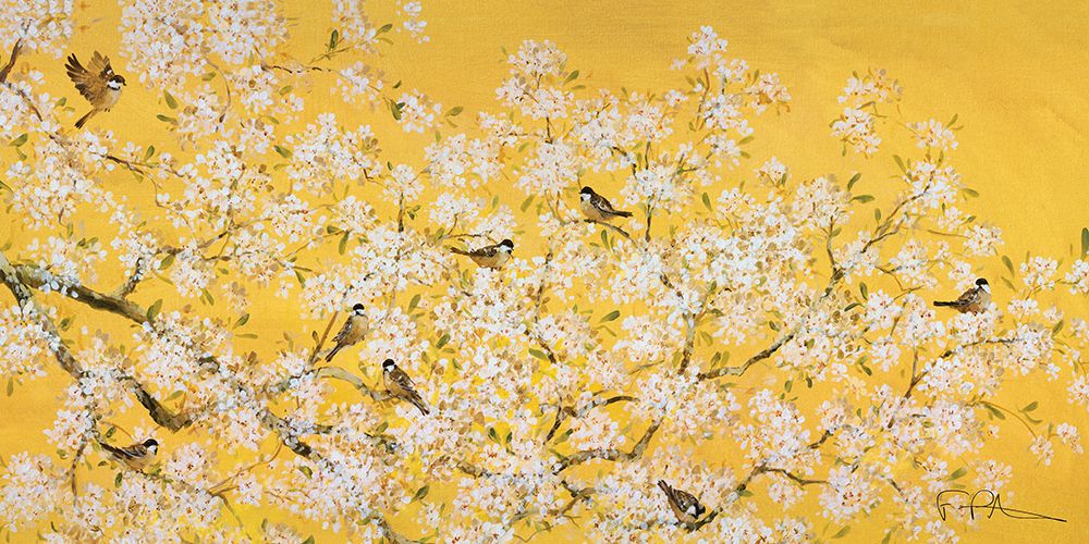Blossom On Yellow art print by Fletcher Prentice for $57.95 CAD