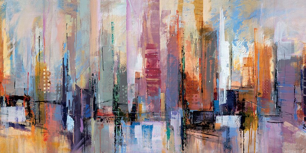 City Skyline II art print by Joanne Last for $57.95 CAD