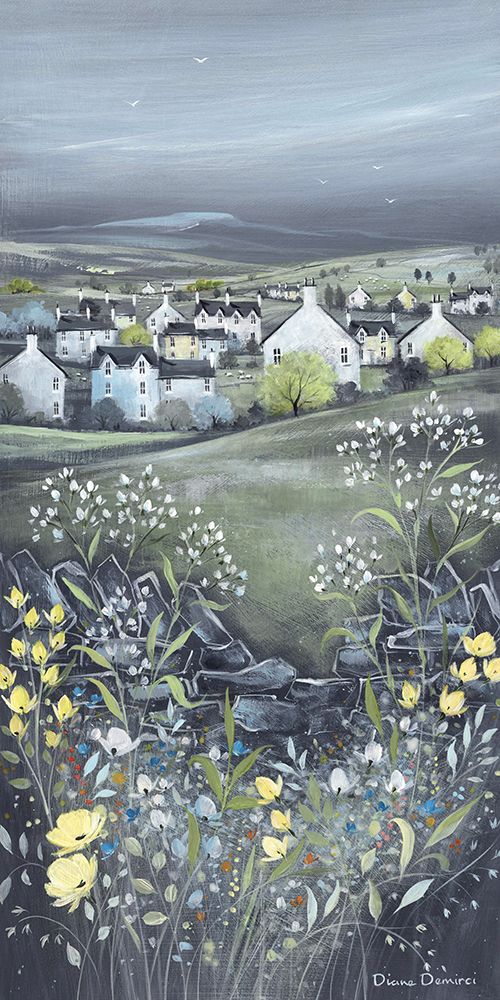 Chalkboard Hills II art print by Diane Demirci for $57.95 CAD