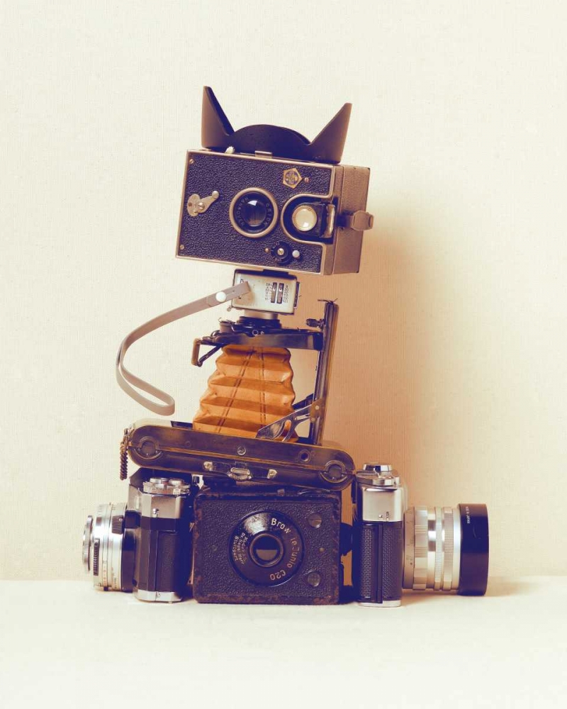 Robot Cat art print by Ian Winstanley for $57.95 CAD