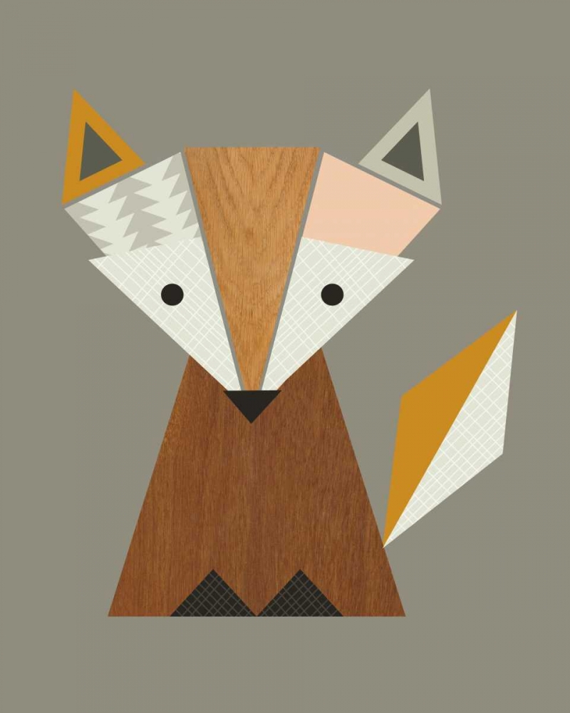 Geometric Fox art print by Little Design Haus for $57.95 CAD