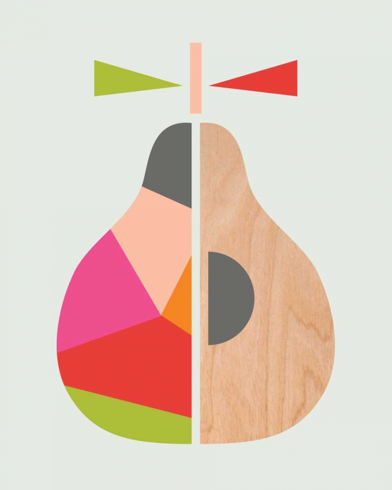 Geometric Pear art print by Little Design Haus for $57.95 CAD