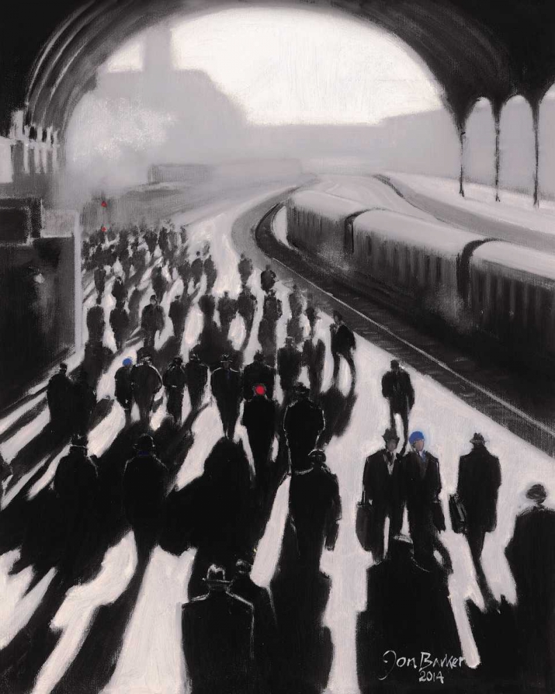 Victoria Station, London  - 1934 art print by Jon Barker for $57.95 CAD