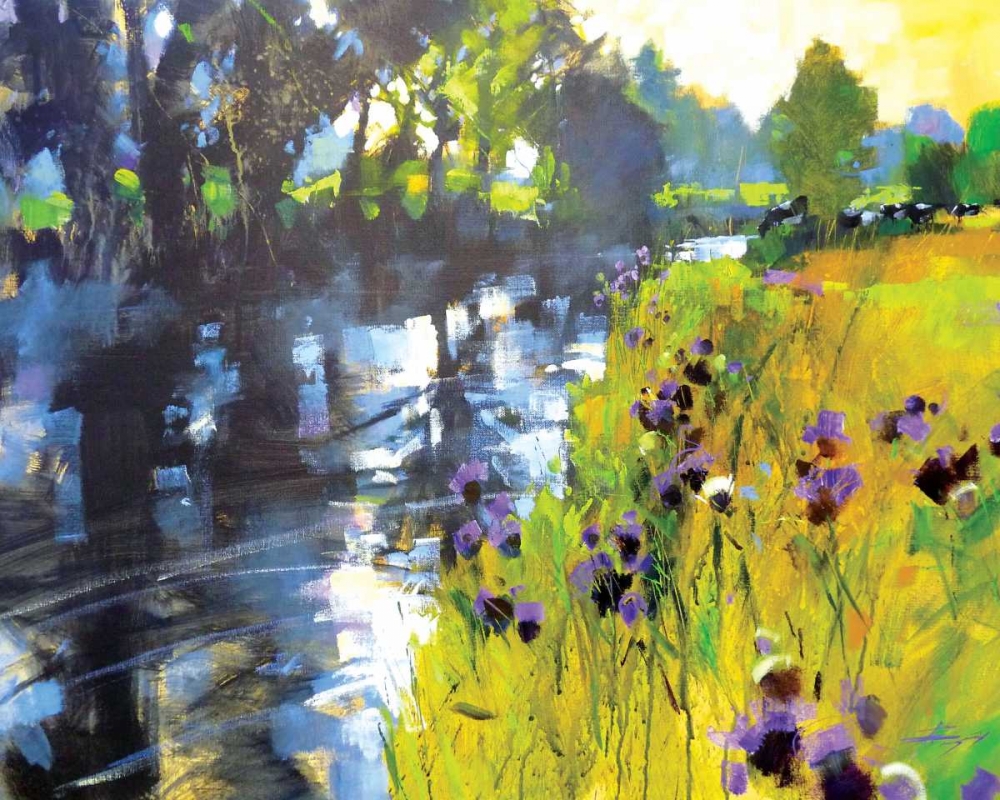 Sun and Meadow Thistles art print by Chris Forsey for $57.95 CAD