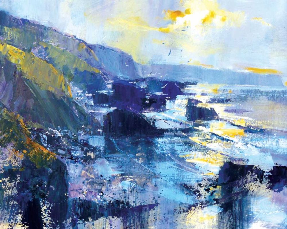 Tregardock Beach, December art print by Chris Forsey for $57.95 CAD