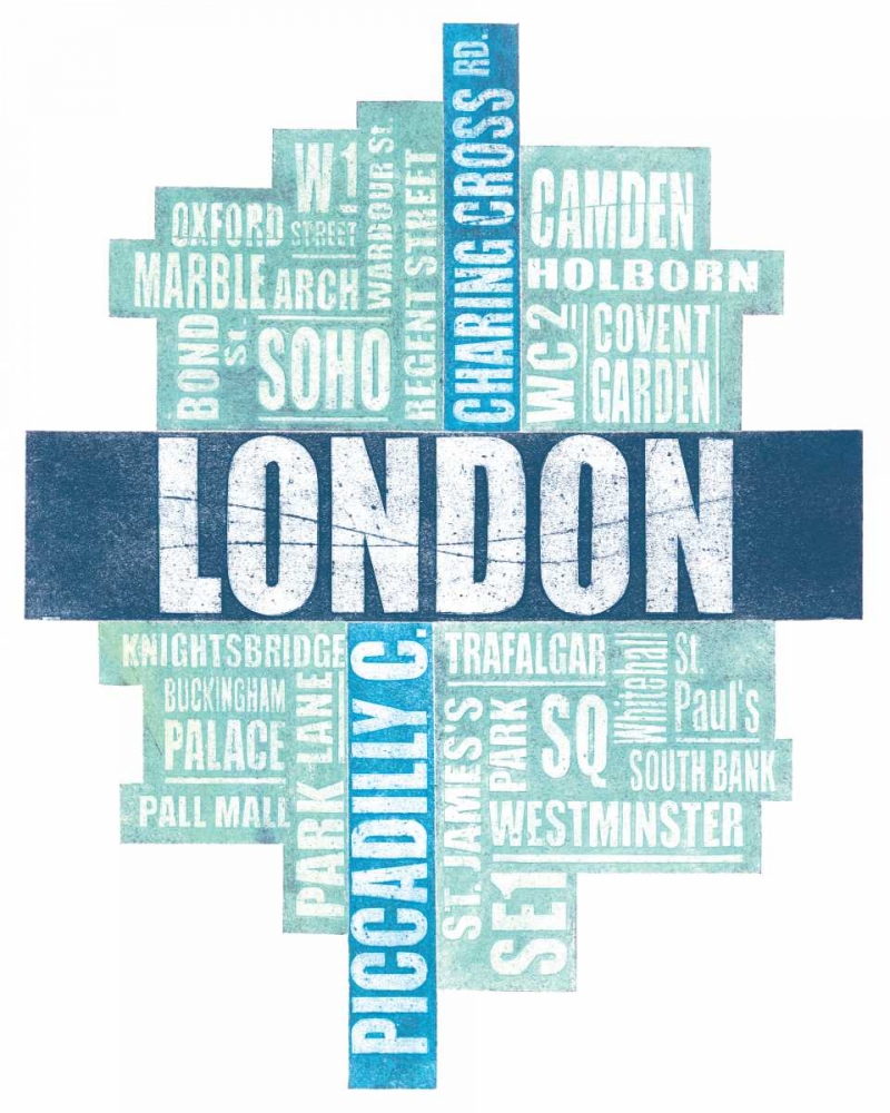 London Type art print by Barry Goodman for $57.95 CAD