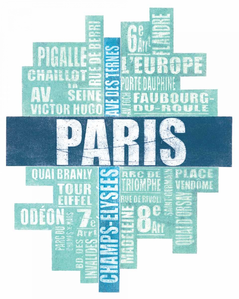 Paris Type art print by Barry Goodman for $57.95 CAD