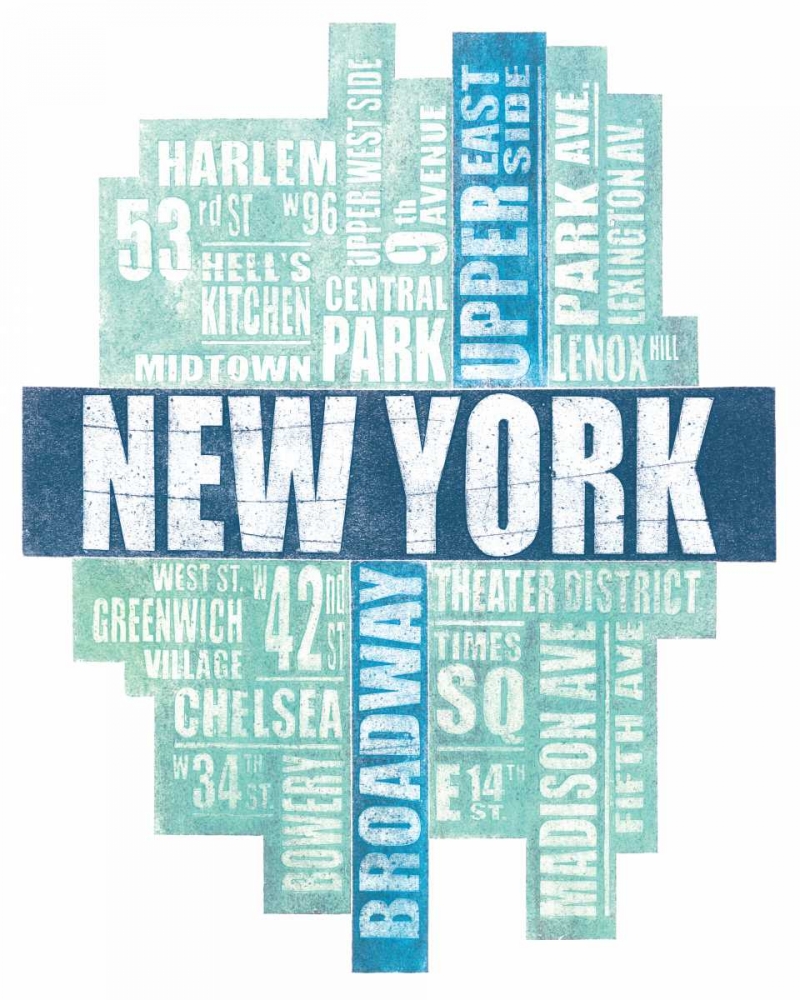 New York Type art print by Barry Goodman for $57.95 CAD