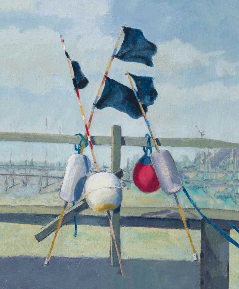 Lobster Pot Buoys art print by Jane Hewlett for $57.95 CAD