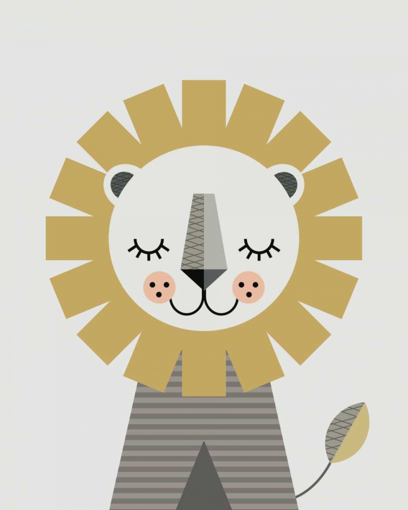 Lion art print by Little Design Haus for $57.95 CAD