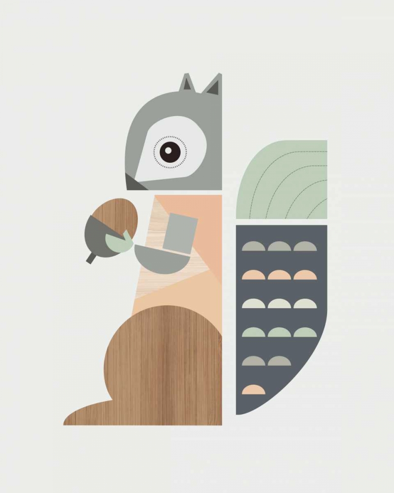 Squirrel art print by Little Design Haus for $57.95 CAD