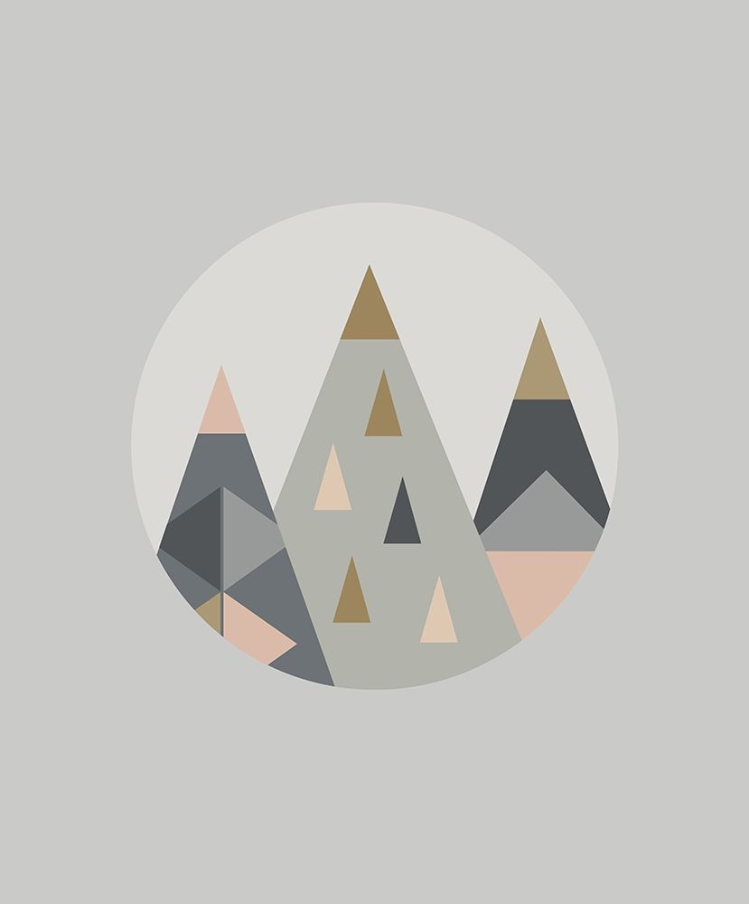 Geo Mountains II art print by Little Design Haus for $57.95 CAD