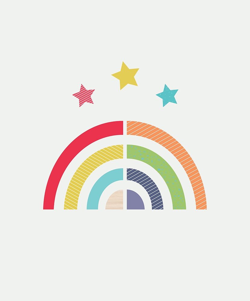 Rainbow art print by Little Design Haus for $57.95 CAD