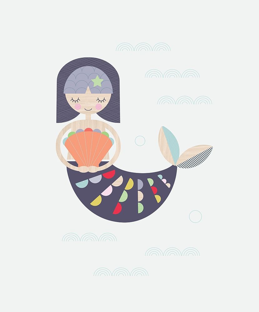 Mermaid art print by Little Design Haus for $57.95 CAD