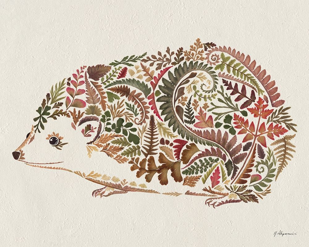 Happy Hedgehog art print by Helen Ahpornsiri for $57.95 CAD