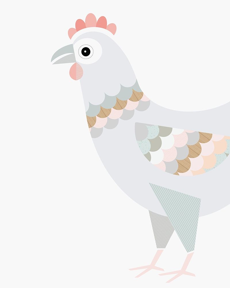 Chicken art print by Little Design Haus for $57.95 CAD