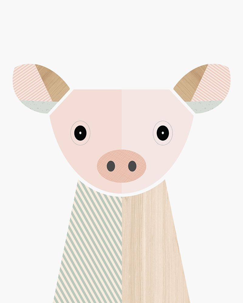 Pig art print by Little Design Haus for $57.95 CAD