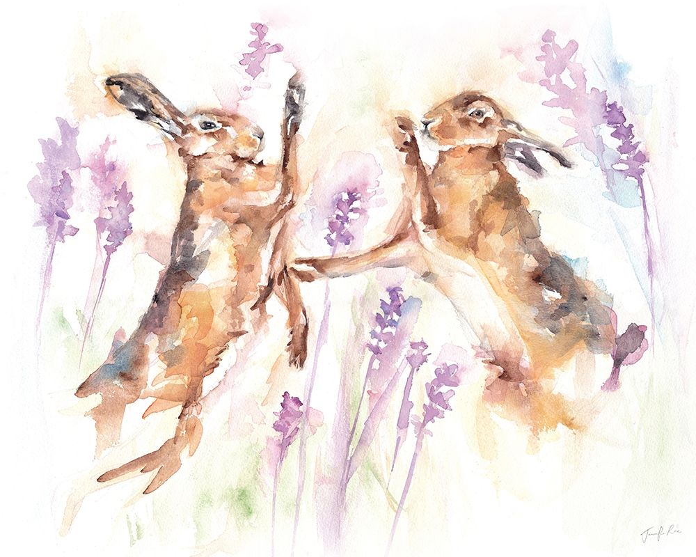 Spring Hares art print by Jennifer Rose for $57.95 CAD