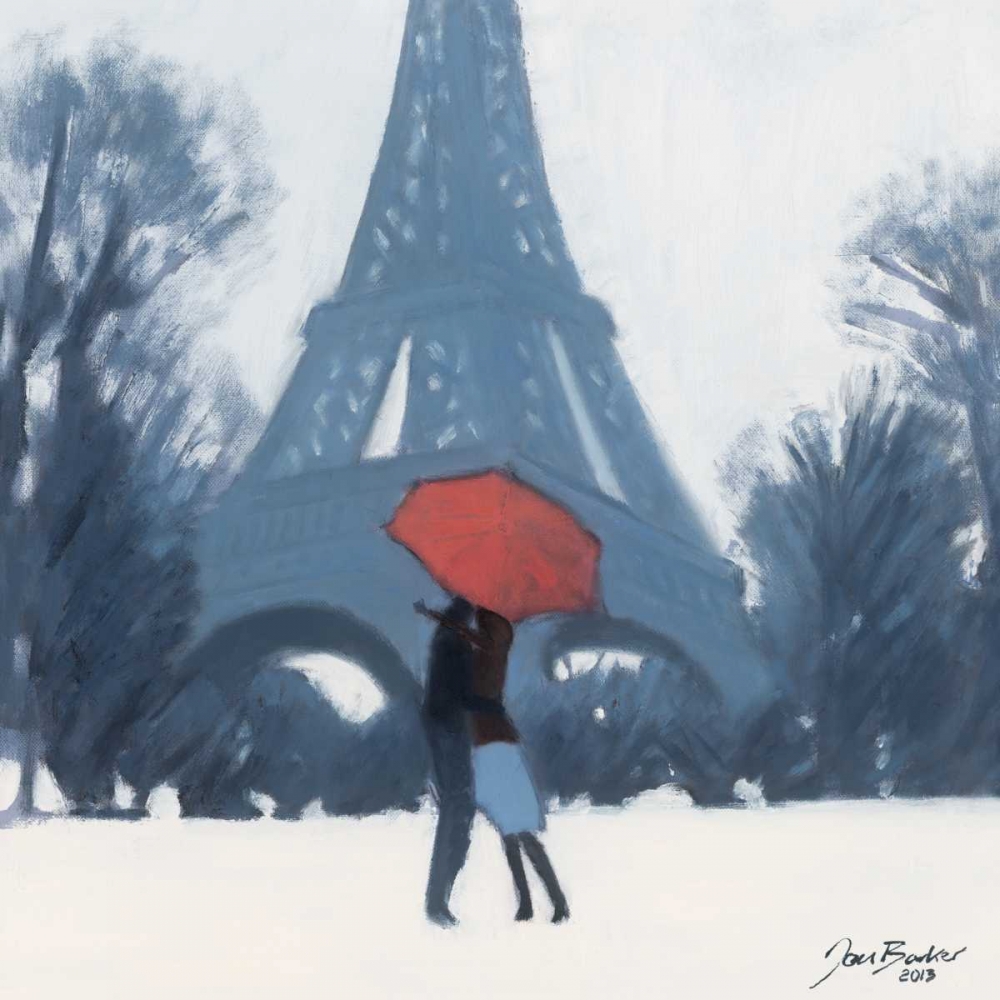 Snow Time For A Kiss art print by Jon Barker for $57.95 CAD